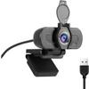 1080P Webcam with Privacy Cover & Noise-Cancelling Mic for Webinars view 1