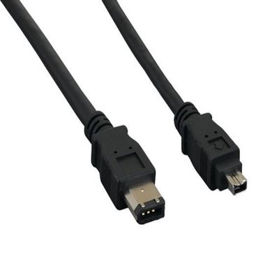 10 ft. IEEE 1394a FireWire 400 6-pin to 4-pin Black