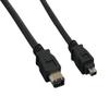 10 ft. IEEE 1394a FireWire 400 6-pin to 4-pin Black view 1