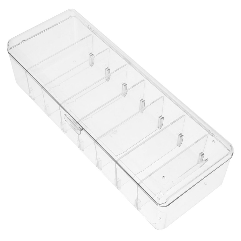 Thick Dustproof Data Cable Organizer Box with Lid and Detachable Dividers for Home and Office Multi-Functional Cord Storage Solution