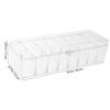 Thick Dustproof Data Cable Organizer Box with Lid and Detachable Dividers for Home and Office Multi-Functional Cord Storage Solution view 2
