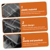 Thick Dustproof Data Cable Organizer Box with Lid and Detachable Dividers for Home and Office Multi-Functional Cord Storage Solution view 4