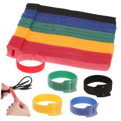 100pcs Reusable Cable Ties Adjustable Cord Organizer for Electronics 150MM Multi-Purpose Wire Management Straps Strong Hook and Loop Design