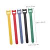 100pcs Reusable Cable Ties Adjustable Cord Organizer for Electronics 150MM Multi-Purpose Wire Management Straps Strong Hook and Loop Design view 2