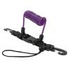 Diving Camera Lanyard Storage Case Buckle Stainless Steel Wire Spring Coiled Camera Lanyard for Light Tool Violet Coiled Diving LanyardDiving (Purple) view 2