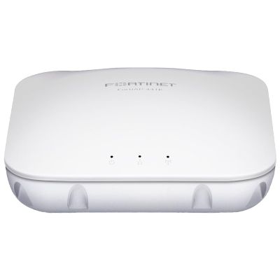 Fortinet FortiAP 241K Wi-Fi 7 Indoor Access Point | Quad-Radio | 2.4GHz/5GHz/6GHz Bands | 10 Gigabit Ethernet | BLE/ZigBee | WPA3 Security | PoE+ | Ceiling/Wall Mount (FAP-241K-A)