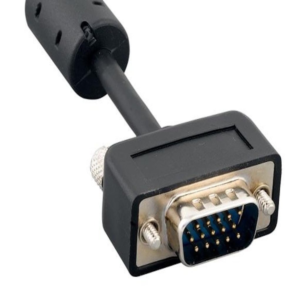 10 ft. Slim SVGA HD15 Male to Male Monitor Cable - Black