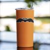3.5" Black Bat Sticker 3 Pack - Halloween Goth Flying Batling Vinyl Decal Stickers Spooky Bats Gothic Waterproof Decals (3) view 3