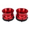 1 Pair Polished Aluminium Alloy Nab Hub Adapter, 10in Opener, Sturdy Universal Loading Device for Studer, Akai, (Red) view 1