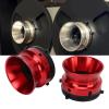 1 Pair Polished Aluminium Alloy Nab Hub Adapter, 10in Opener, Sturdy Universal Loading Device for Studer, Akai, (Red) view 3