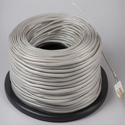 28 AWG 1000 FT Phone Cable Wire, 4 Conductor RJ11 Telephone Extension Cord, Indoor PVC Jacket
