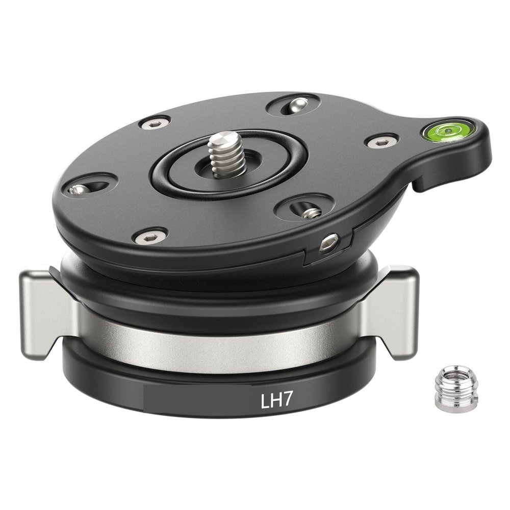 LH7 Tripod Leveling Base LH6 Twist Knob Tripod Head Base Horizontal Adjustment