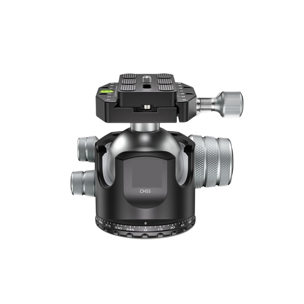 CH55 Tripod Ball Head 360 Low Gravity Center Panoramic CNC 55mm Ball for Tripod Monopod DSLR Camcorder