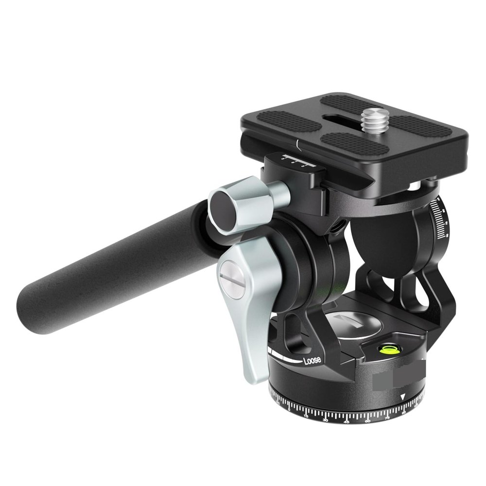 Mi/ni Tripod Head Lightweight Panoramic Camera Video Head for Tripod Monopod Stand Quick Release Plate for DSLR Camera(Single Panorama Head)