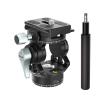 Mi/ni Tripod Head Lightweight Panoramic Camera Video Head for Tripod Monopod Stand Quick Release Plate for DSLR Camera(Single Panorama Head) view 2