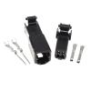 1/5/20Sets 2 Ways Car Spe1aker Pug Tweeter p/Lug Electric Harness Female Male Connector 174057-2 174056-2(Male Female,1Set) view 1