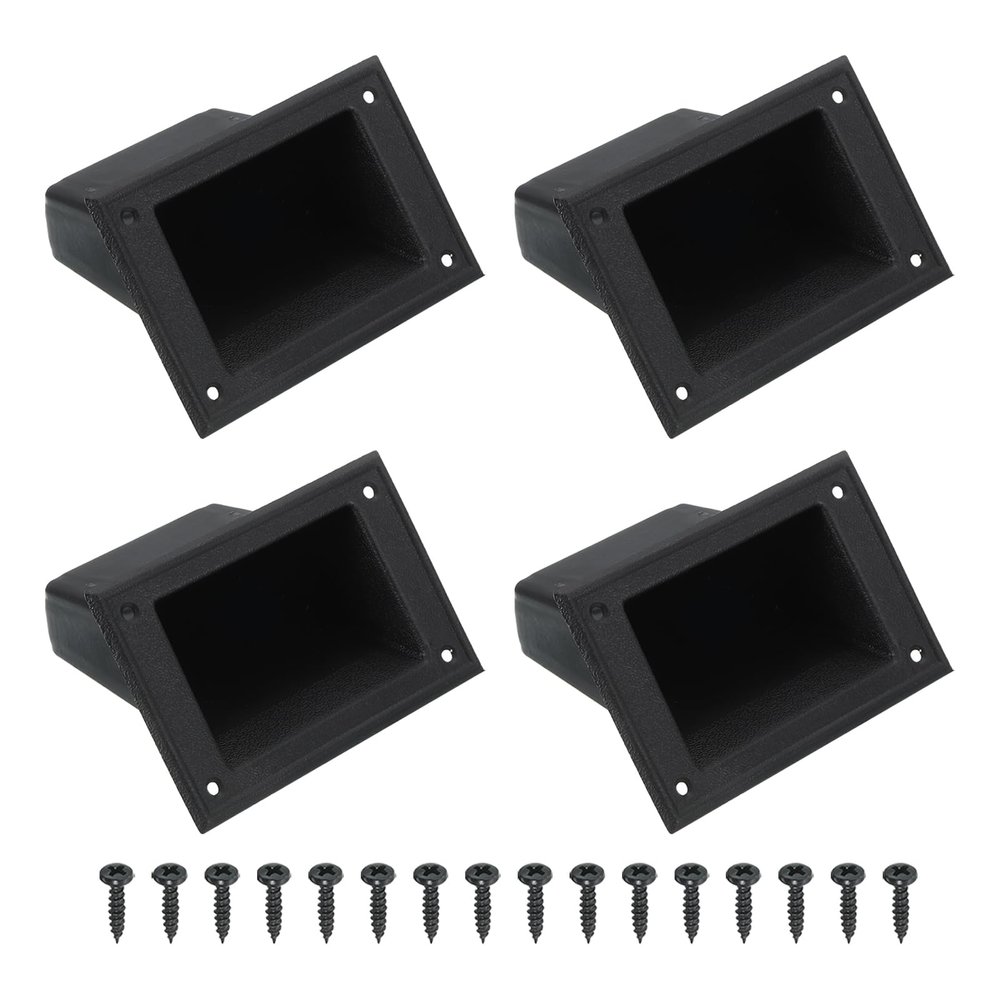 uxcell XRZ13081 Recessed Speaker Handle 130mm x 81mm Grasp Holder Replacement Speaker Cabinet Box Handles 2 Pcs