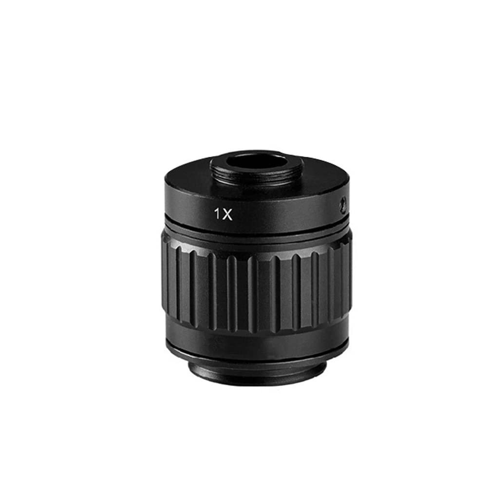 Microscope Kit CTV 0.35X/0.5X/1X C Mount Lens Adapter Ring 38mm Focus Adjustable Camera Installation Adapter for Trinocular Stereo Microscope Microscope Lens Adapters(Only 1X)