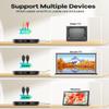 Mini DVD Player with HDMI, Small DVD Player that Plays All Regions and Formats, DVD CD Players for TV Support 1080P Video, AV Output, USB/TF Card Input, Remote Control view 2