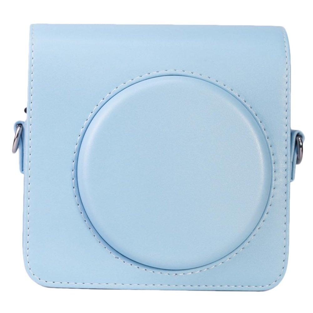 Tofficu Protective Pu Leather Camera Bag for Square Storage Case for Travel Shopping Hiking and Camping Simple and Elegant Design for Photography Enthusiasts