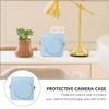 Tofficu Protective Pu Leather Camera Bag for Square Storage Case for Travel Shopping Hiking and Camping Simple and Elegant Design for Photography Enthusiasts view 3