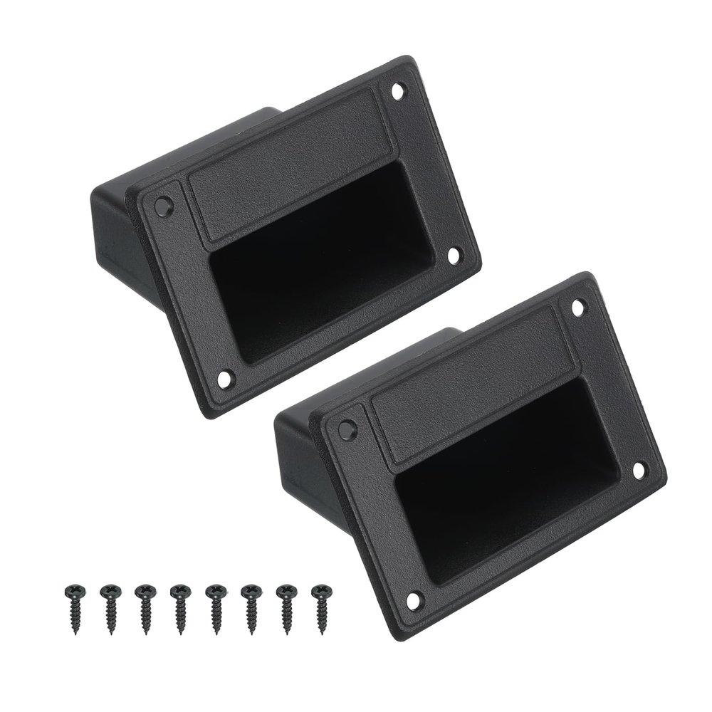 uxcell Recessed Speaker Handle 130mm x 84mm Grasp Holder Replacement Speaker Cabinet Box Handles 2 Pcs