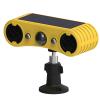 Solar-Powered Motion Sensor Alarm with 13 Sound Alerts, Dual Led Lights, Waterproof, Ideal for Outdoor Security view 1