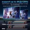 4K 120Hz HDMI Switch, 8K 60Hz HDMI 2.1 Bi-Directional 2-in-1/1-in-2 Switcher Splitter, Aluminum HDMI Selector 48Gbps High Resolution Switch Capable for Gaming, PS5, Xbox, HDR10, Dolby Vision view 4