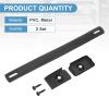 uxcell 9.7 Inch Speaker Handle Pull Cabinet Grasp Strap Style Spring Steel Handle with Screw Black 2Pcs view 3