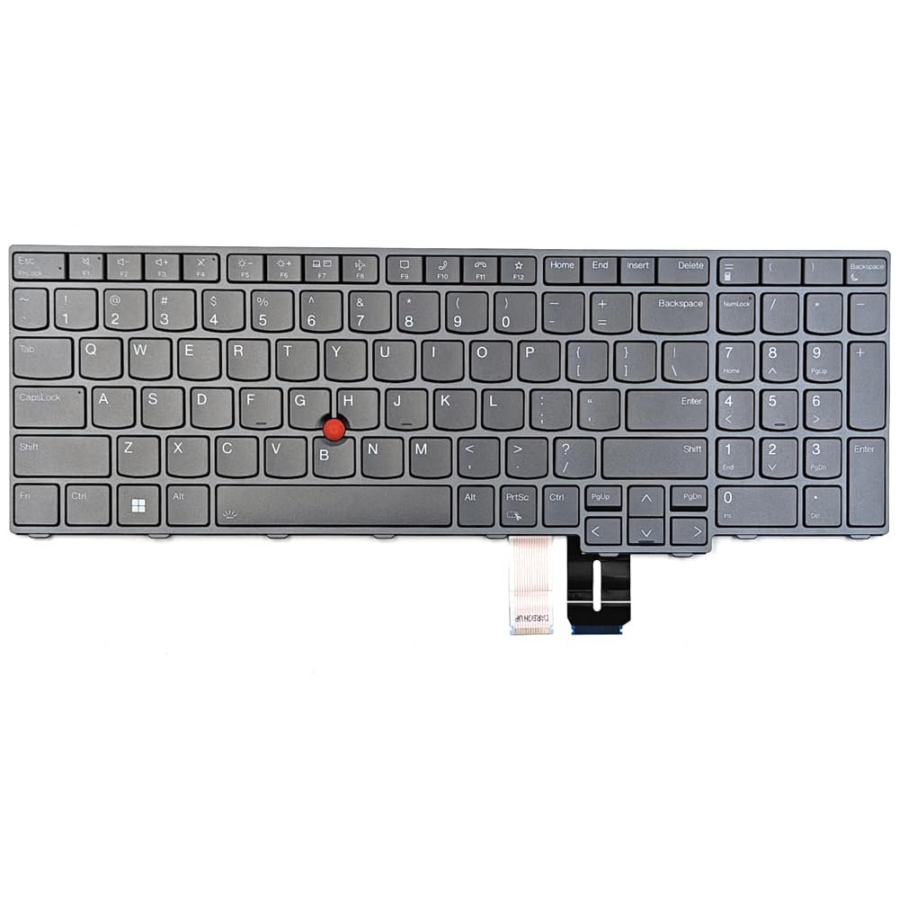 KGIGIBE Replacement Backlit Keyboard for Lenovo Thinkpad ThinkPad P16 Gen 1 / P16 Gen 2 Series Laptop US Black 5N21F39357