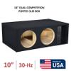 10" Dual Competition Ported Sub Box Speaker Enclosure Vented 10" Car Audio Subwoofer Box view 2