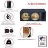 10" Dual Competition Ported Sub Box Speaker Enclosure Vented 10" Car Audio Subwoofer Box view 3