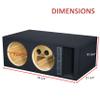 10" Dual Competition Ported Sub Box Speaker Enclosure Vented 10" Car Audio Subwoofer Box view 4