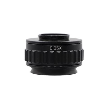 Microscope Kit CTV 0.35X/0.5X/1X C Mount Lens Adapter Ring 38mm Focus Adjustable Camera Installation Adapter for Trinocular Stereo Microscope Microscope Lens Adapters(Only 0.35X)