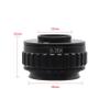 Microscope Kit CTV 0.35X/0.5X/1X C Mount Lens Adapter Ring 38mm Focus Adjustable Camera Installation Adapter for Trinocular Stereo Microscope Microscope Lens Adapters(Only 0.35X) view 2