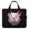 Axolotl Eating Ramen Noodles Laptop Tote Bag Waterproof Notebook Carrying Case Computer Protective Handbag 17inch view 1