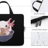 Axolotl Eating Ramen Noodles Laptop Tote Bag Waterproof Notebook Carrying Case Computer Protective Handbag 17inch view 4