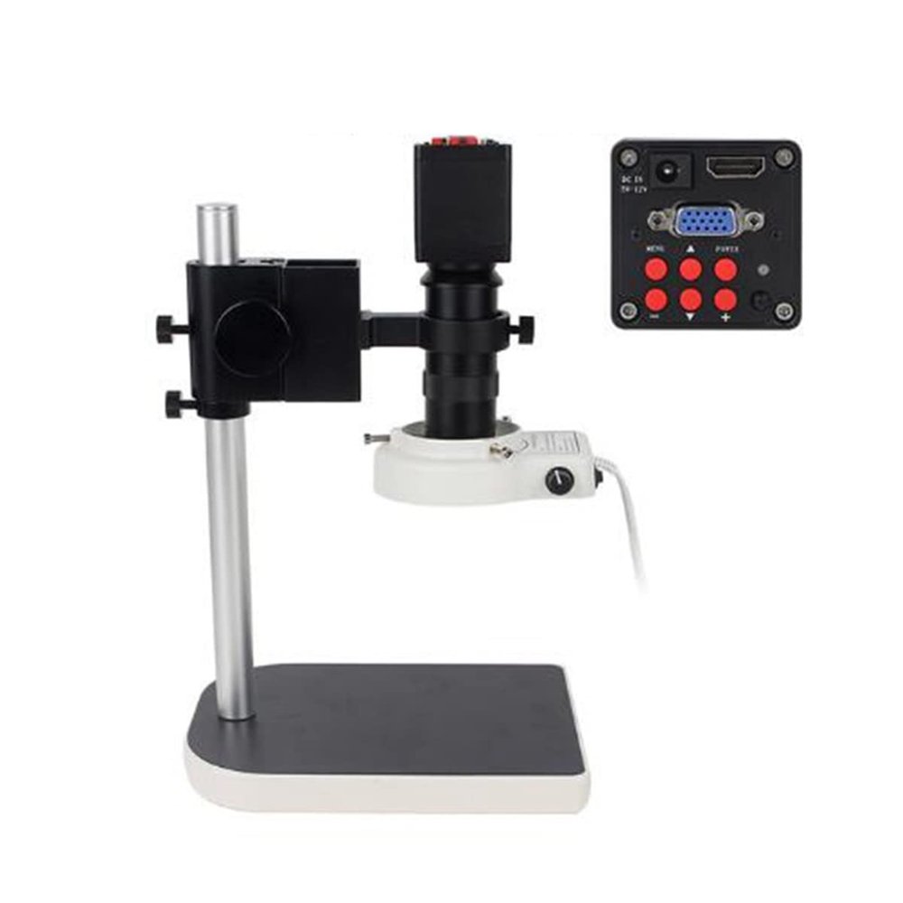 Microscope Accessories kit Slide Preparation camer HD 38MP Full Digital Microscope for Electronics 130x Lens LED Light Electron Microscope Microscope Accessories