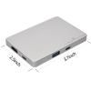 BKVOO Signal Splitter H4 Hub - Signal Generate 8 in 1 HUB with Dual HDMI Extended, 2 HDMI(4K @60Hz),3 USB A&C 3.0 Ports for Laptop with Limited Ports view 4