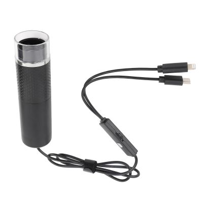 Pwshymi 1PCS Digital Microscope,HD 1600X Handheld USB Microscope with Adjustable Length for Skin Inspection, Circuit Testing and Precious Stone Identification