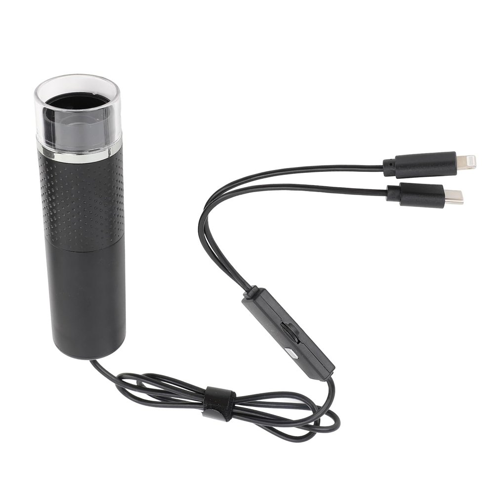 Pwshymi 1PCS Digital Microscope,HD 1600X Handheld USB Microscope with Adjustable Length for Skin Inspection, Circuit Testing and Precious Stone Identification