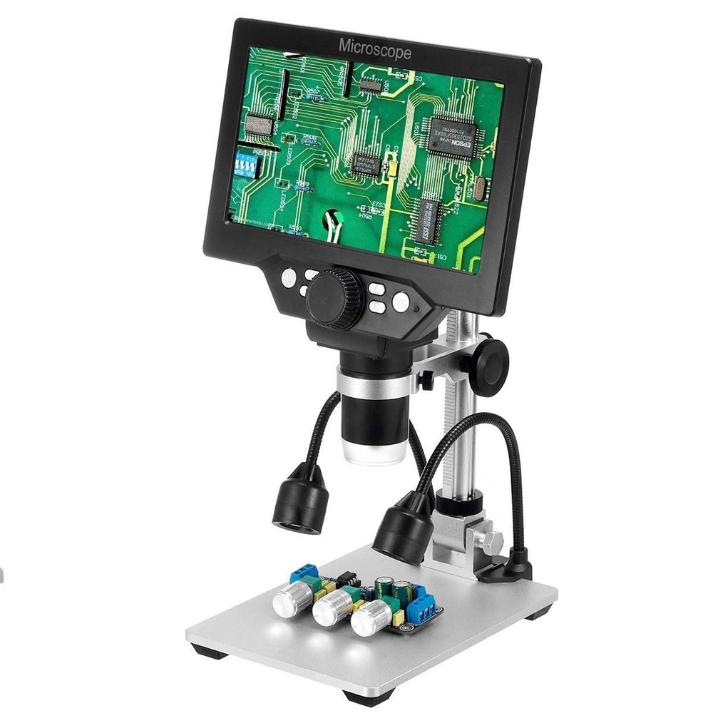 GenSDH Microscope Accessories kit Slide Preparation camer G1200 1200X Digital Microscope for Video Microscope 7inch LCD 12MP Magnifier Tool Microscope Accessories