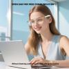 Xmenha Smart Bluetooth Glasses for Women Audio Speaker Bluetooth Eyeglasses Glasses with Speakers Smart Glass Blue Tooth Sunglasses Gafas Inteligentes para Hombre Black view 3