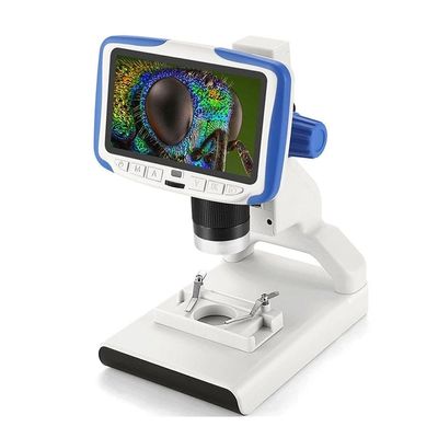 JKSVTF 200X Digital Microscope 5'' Display Screen Video Microscope Electron Microscope Present Scientific Biology Tool