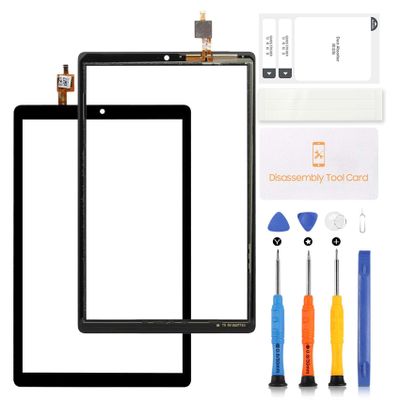 A-MIND Screen Replacement for TCL TAB 8 LE TCL 9137W Screen for TCL TAB 8 LE TCL 9137W 8.0 Inch Touch Screen Digitizr Glass Panel Lens Repair Kit with Tools (Black,Not LCD Display)
