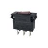 RBFRZGSU 5PCS ST-001 Circuit Breaker Overload Protector Switch 5A 10A 15A 125/250VAC 3 PIN 2 Position Red LED Light Button Rocker Switch(5A) view 1