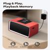 ClaspVital One-Touch Simple Music Player for Seniors | 6,000 Songs Mp3 Music Player for Elderly 32GB TF Card with Reader | Gift for Dementia, Alzheimers (Red) view 3