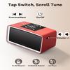 ClaspVital One-Touch Simple Music Player for Seniors | 6,000 Songs Mp3 Music Player for Elderly 32GB TF Card with Reader | Gift for Dementia, Alzheimers (Red) view 4