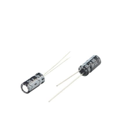 100pcs 50V33uf 5x11mm Aluminum Electrolytic Capacitor 33uf50v 50v 33uf 33mf 33MFD 50wv 50vdc