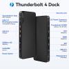 MOKiN Thunderbolt 4 Dock - 16 Ports, Laptop Docking Station Dual Monitor for MacBook, Docking Station 3 Monitors for Windows with 150W DC Power,TB4 Cable,2.5 Gigabit EthernetThunderbolt Certified view 2